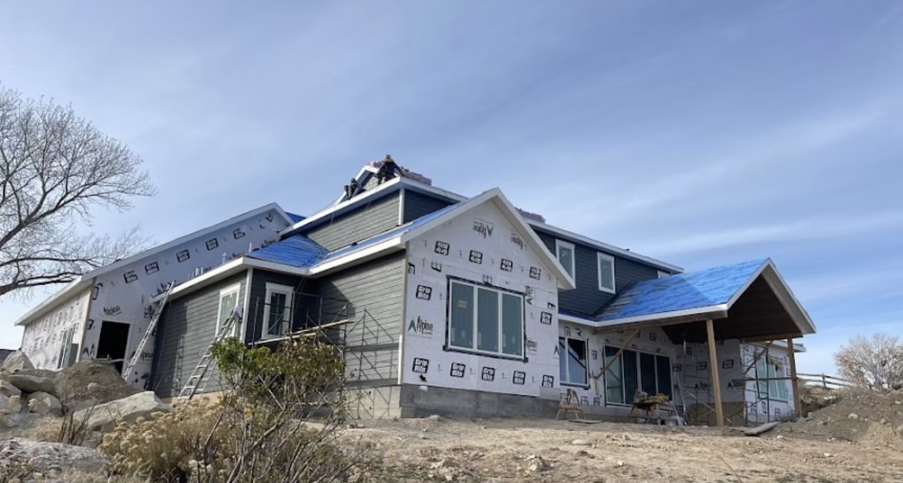 Agile Roofing LLC roof work on a home in Western Colorado
