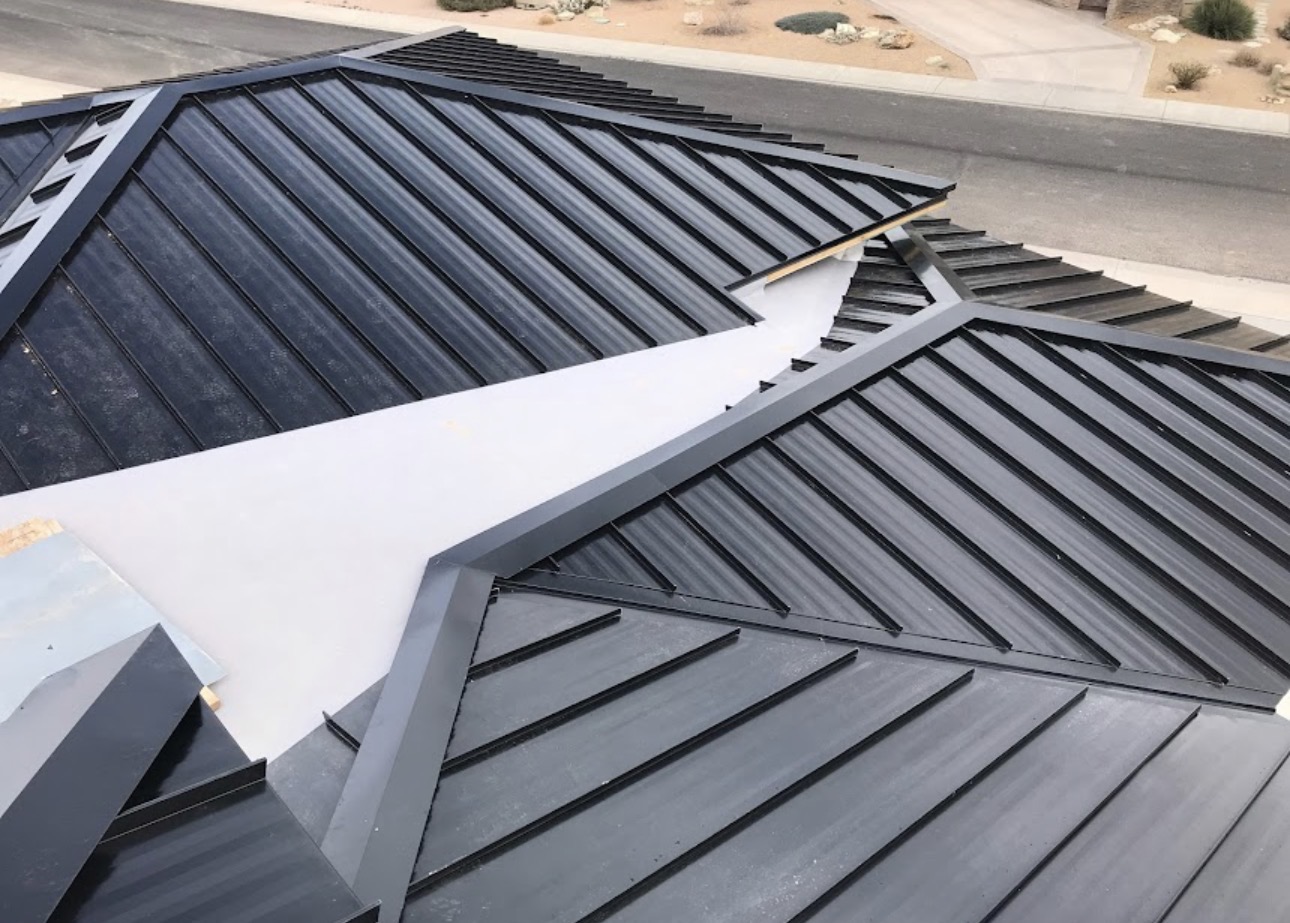 Finished metal roof detail completed by Agile Roofing LLC